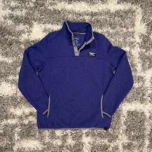 L.L. Bean Blue and Gray Women's Sweater